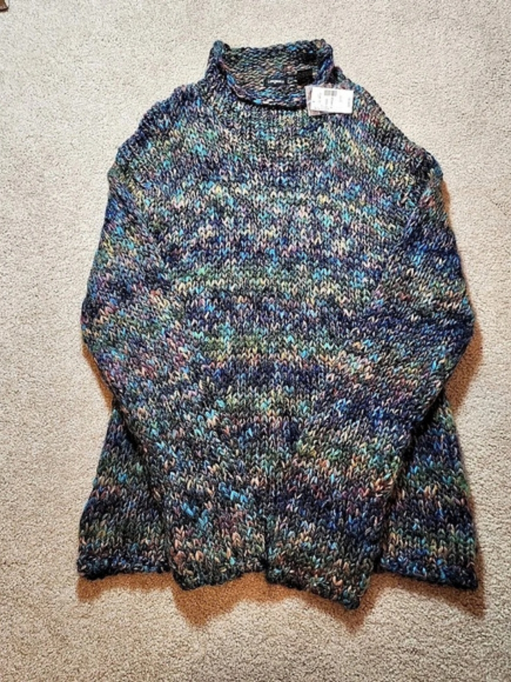 Tangents Women's Multicolor Turtleneck Sweater XL NWT